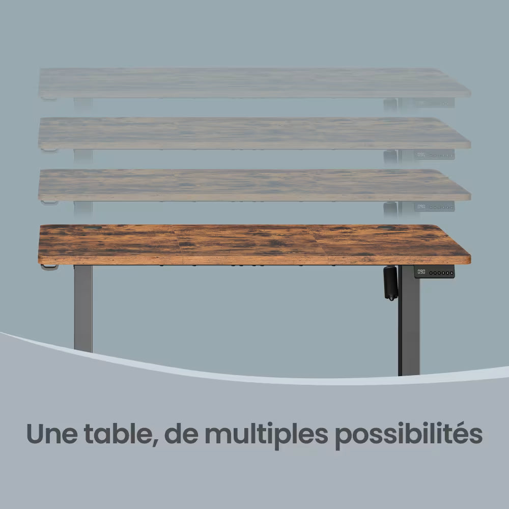 Bureau électrique réglable